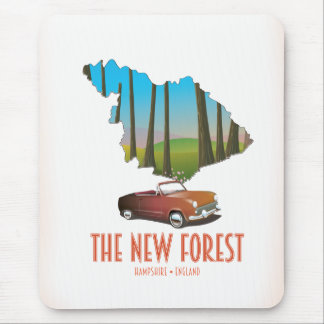 The new forest Hampshire England map Mouse Pad