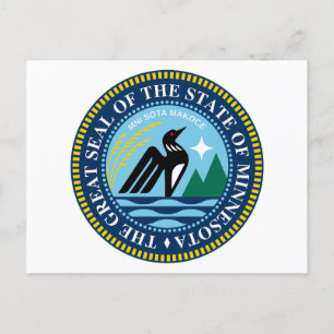 The new great Seal of the State of Minnesota Postcard