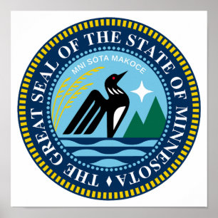 The new great Seal of the State of Minnesota Poster