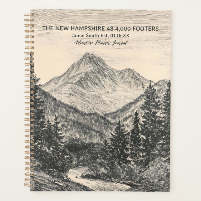 The New Hampshire 48 4,000 Footers, NH48 Mountains Planner (Front)