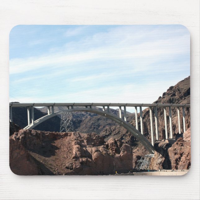 The New Hoover Dam Bypass Bridge Mouse Pad (Front)