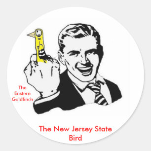 The New Jersey State Bird Classic Round Sticker