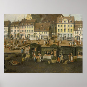 The New Market in Berlin with the Marienkirche Poster