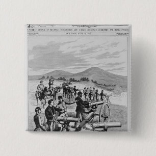 The new model Gatling Gun 15 Cm Square Badge