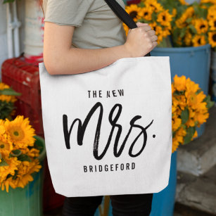 The New Mrs Personalised Bride Tote Bag