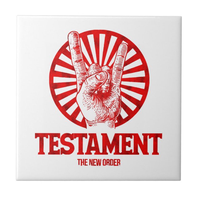 The New Order Testament  Ceramic Tile (Front)