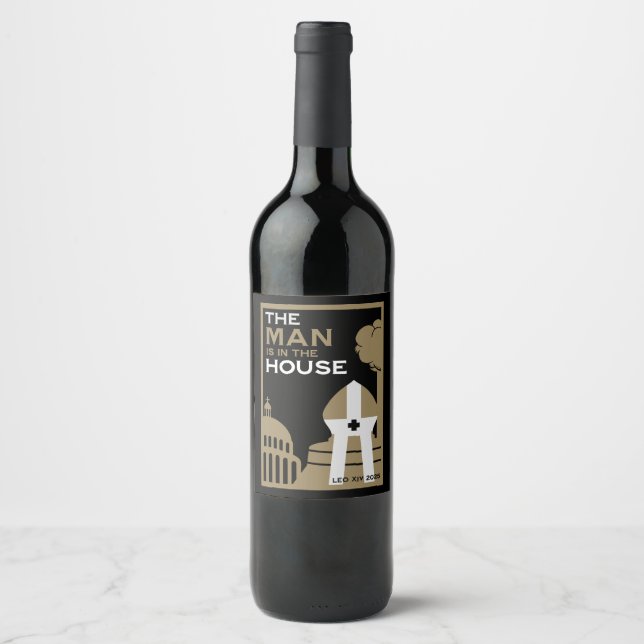 The New Pope 2025 Wine Label (Front)
