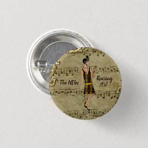 The NEW Roaring 20s! 3 Cm Round Badge