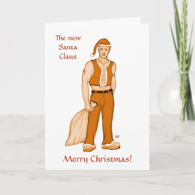 The new Santa Claus - Merry Christmas! Holiday Card (Front)