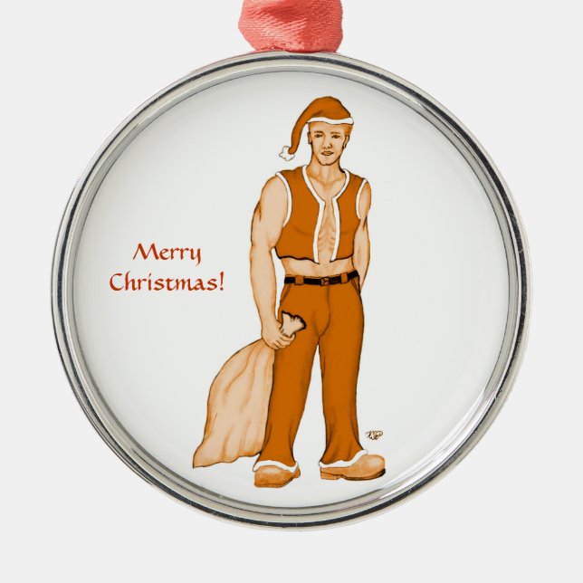 The new Santa Claus - Merry Christmas! Metal Ornament (Front)
