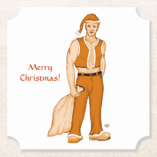 The new Santa Claus - Merry Christmas! Paper Coaster