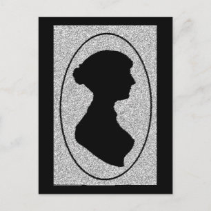 The New silhouette Of Jane Austen Postcard