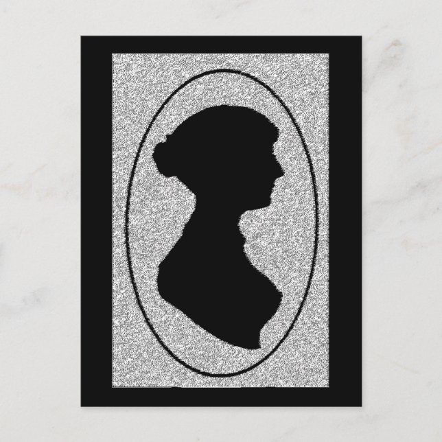 The New silhouette Of Jane Austen Postcard (Front)