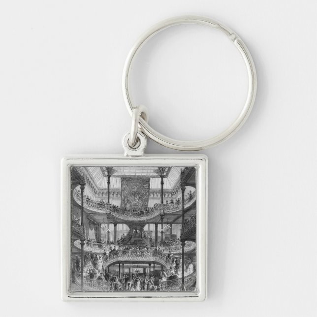 The New Staircase in 'Au Bon Marche' Key Ring (Front)