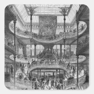 The New Staircase in 'Au Bon Marche' Square Sticker
