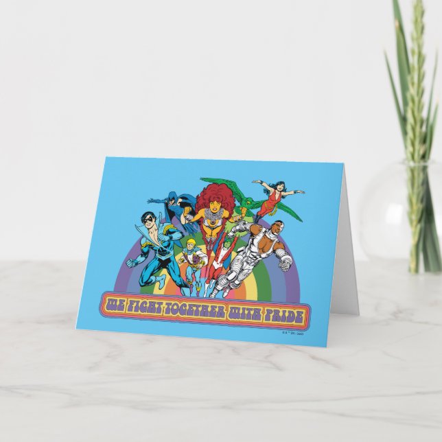 The New Teen Titans - We Fight Together With Pride Card (Front)