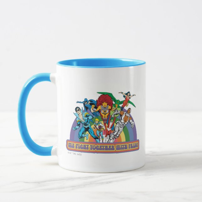 The New Teen Titans - We Fight Together With Pride Mug (Left)