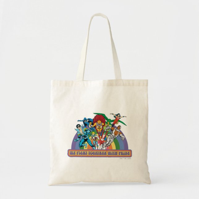 The New Teen Titans - We Fight Together With Pride Tote Bag (Front)