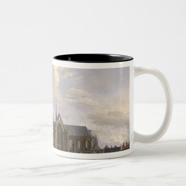 The New Town Hall, Amsterdam, 1668 Two-Tone Coffee Mug (Right)