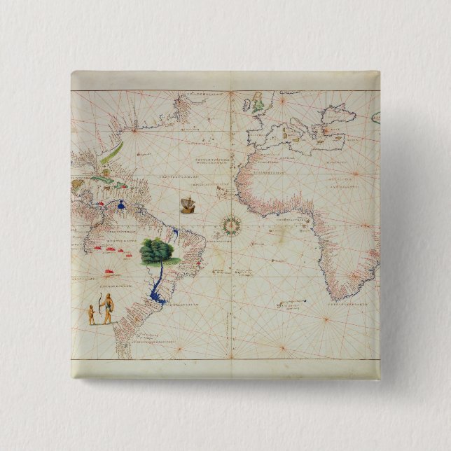 The New World 15 Cm Square Badge (Front)