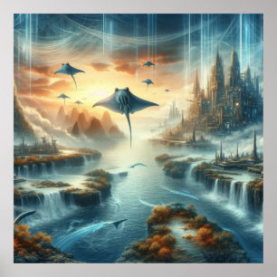 The New World Fantasy Art Poster
