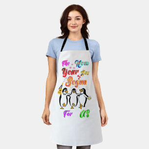 The New Year Has Begun For Us Apron