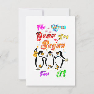 The New Year Has Begun For Us Card