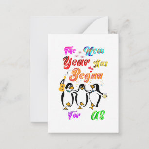 The New Year Has Begun For Us Card