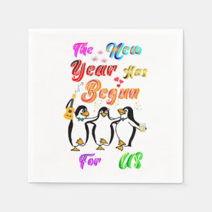 The New Year Has Begun For Us Napkin