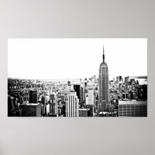The New York City Skyline And Skyscrapers Poster