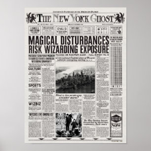 The New York Ghost Newspaper Poster