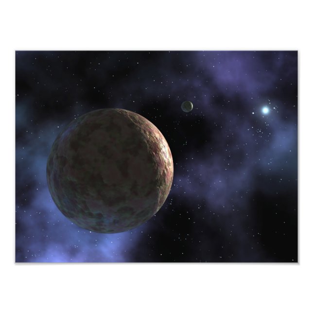 The newly discovered planet-like object photo print (Front)