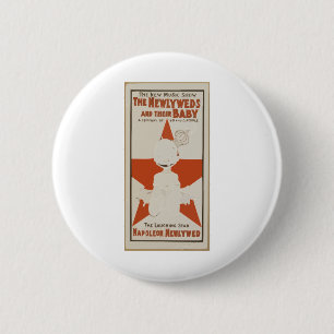 the-newlyweds-and-their-baby-the-new-music-show-a- 6 cm round badge