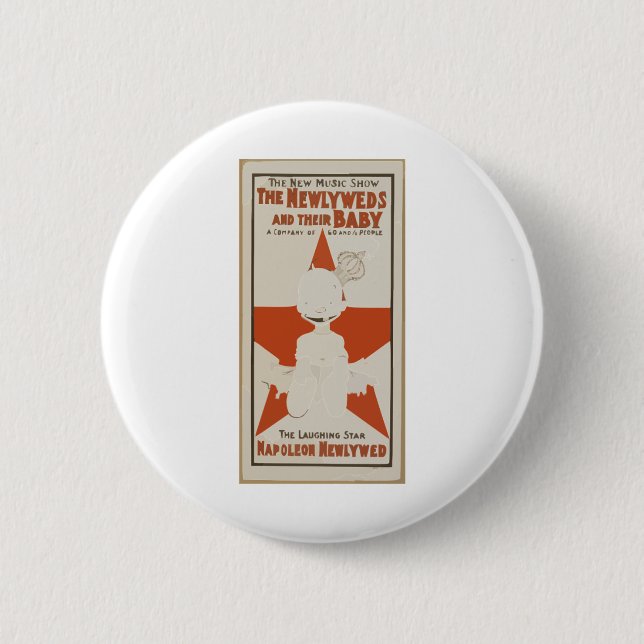the-newlyweds-and-their-baby-the-new-music-show-a- 6 cm round badge (Front)