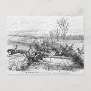 The Newport Pagnel Steeple Chase Postcard