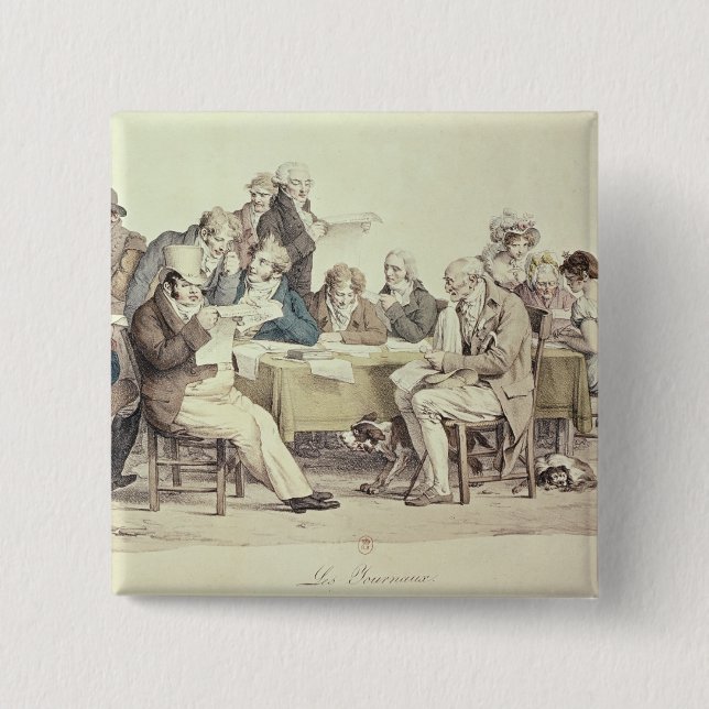 The Newspapers 15 Cm Square Badge (Front)