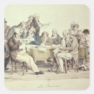 The Newspapers Square Sticker