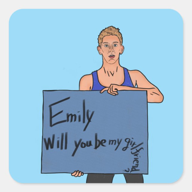 The Next Step Eldon Holding sign sticker (Front)