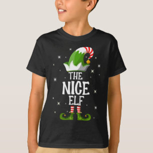 The Nice Elf Family Matching Christmas T-Shirt