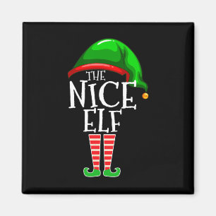 The Nice Elf Group Matching Family Christmas Magnet