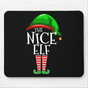 The Nice Elf Group Matching Family Christmas Mouse Pad