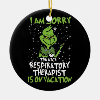 The Nice Respiratory Therapist Ceramic Ornament