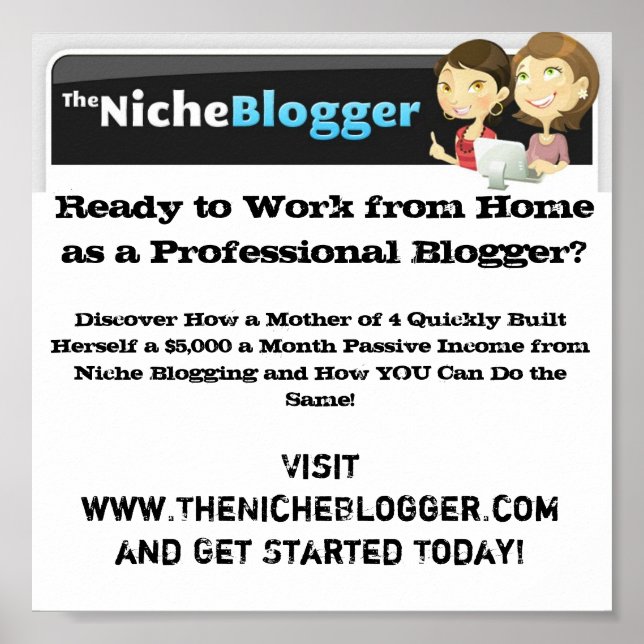 The Niche Blogger Poster (Front)