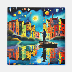 The Night Angler 5 Magnet