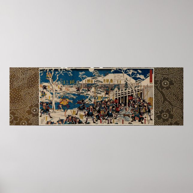 The Night Attack in Chûshingura 47 RONIN Poster (Front)