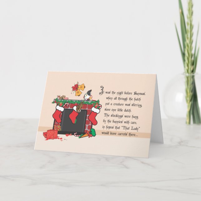 THE NIGHT BEFORE BUNMAS HOLIDAY CARD (Front)