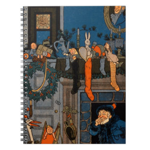 The Night Before Christmas, by Denlow, 1903 (colou Notebook