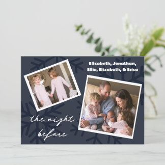 The Night Before Family Photo Holiday Card
