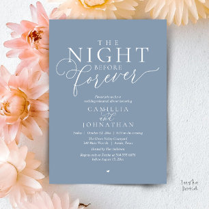 “The Night Before Forever” Modern Rehearsal Dinner Invitation