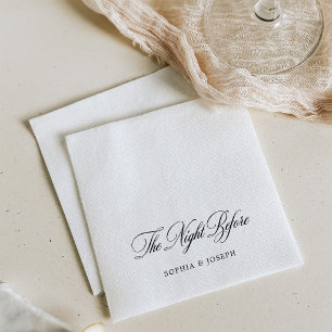 The Night Before Formal Calligraphy Napkin